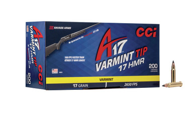 CCI 17 HMR A17 CCI949CC 17 gr Varmint Tip CASE 2000 rounds