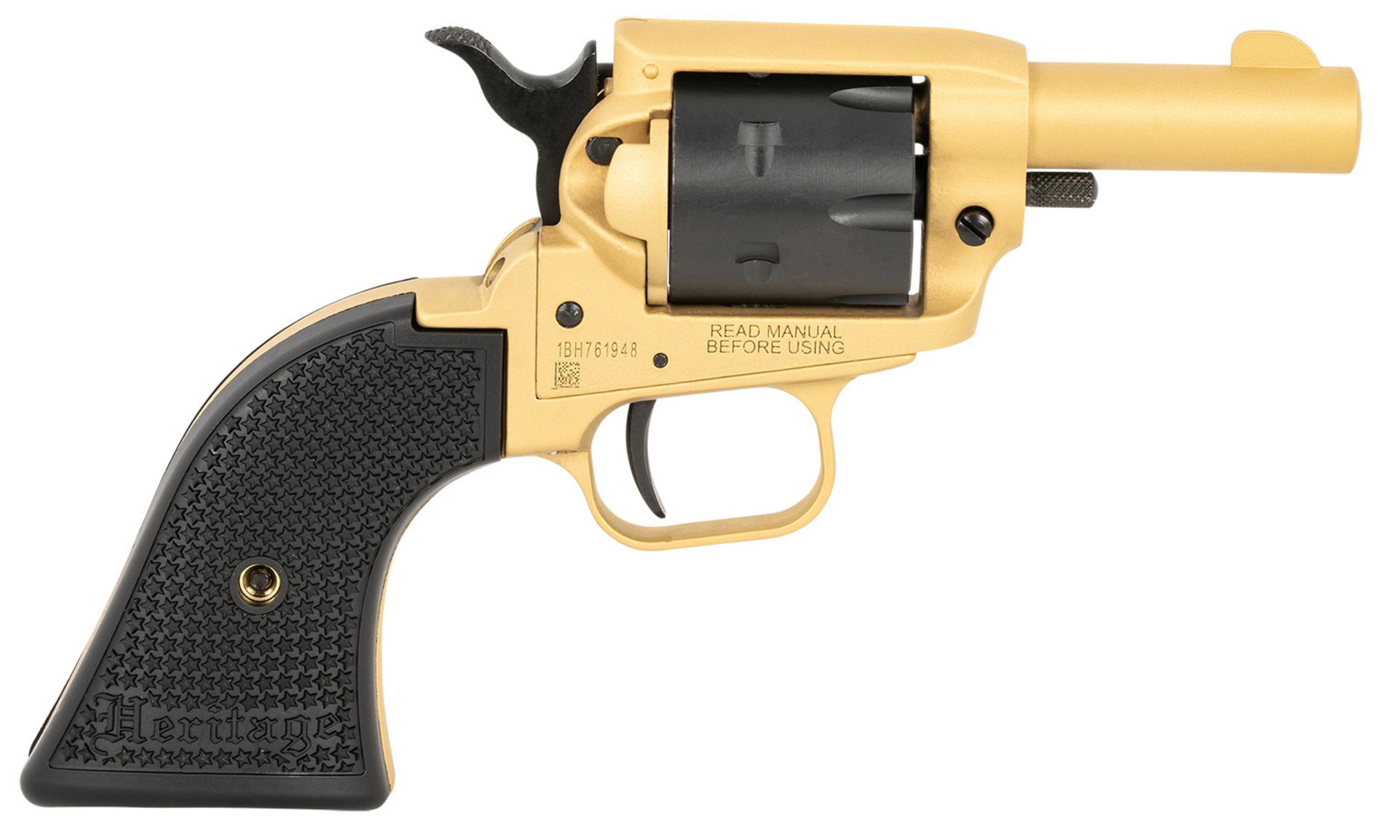 Heritage Barkeep Revolver BK22SC, 22 LR, 2.68", Black Star Polymer Grips, Black Cerakote Finish, 6 Rds