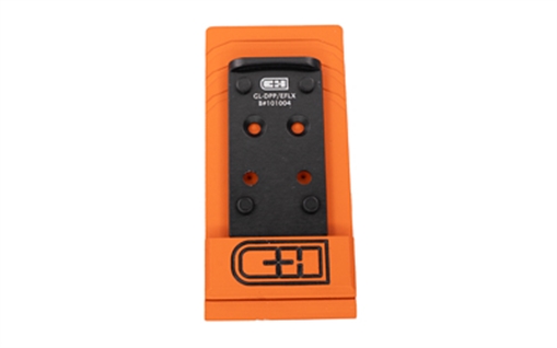 C&H Precision V4, Optic Mounting Plate, Fits Glock MOS (Not the Glock 43x or 48) to Delta Point Pro/Eotech EFLX, Anodized Finish, Black GL-DPP-EFLX