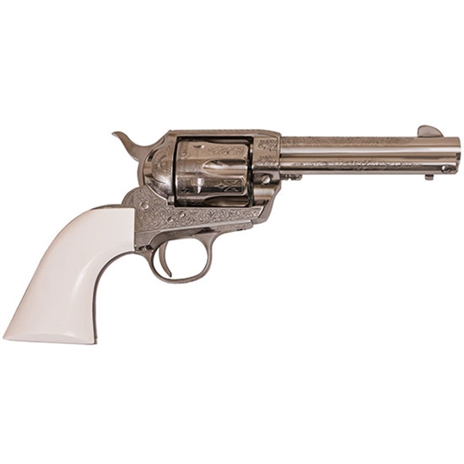 CIMARRON FIREARMS CO PIETTA FRONTIER 45LC 4.75 NKL LASER ENGRAVE PP410LNI