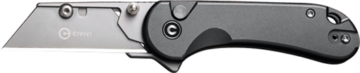 Civivi Knives C23039B-4 Elementum Utility All Purpose Utility Plain 6Cr13 Stainless Steel Blade, Gray Aluminum Handle, 3 Blades & Pouch C23039B-4 C23039B4
