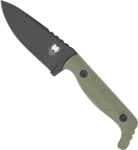 COBRATEC KINGPIN 4" FIXED BLD OD GREEN D2 STEEL W/KDX SHEATH CTKPODG