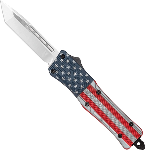 COBRATEC LARGE CTK1 OTF AMERICAN FLAG CRKTE 3" TANTO LUSACTK1LTNS