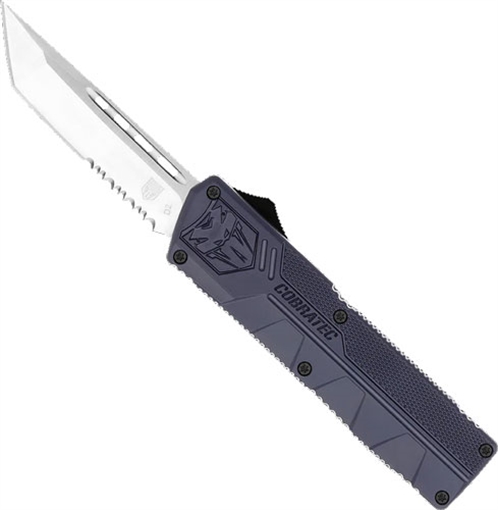 COBRATEC LIGHTWEIGHT OTF NYPD BLUE 3.25" TANTO SERRATED NYCTLWTS