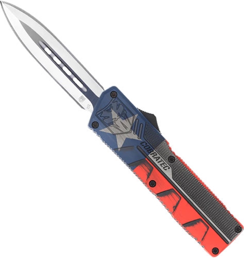 COBRATEC LIGHTWEIGHT OTF TEXAS FLAG 3.25" DAGGER TXCTLWDAGNS