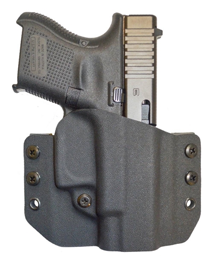 COMP-TAC WARRIOR OWB KYDEX GLOCK 26 GEN 1-4 RH BLACK C708GL056RBKN