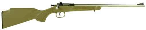 Crickett My First Rifle Youth 22 LR 1rd 16.13" Stainless Steel Barrel, Blued Drilled & Tapped Receiver, Desert Tan w/Webbing Fixed Synthetic Stock, Right Hand KSA2243