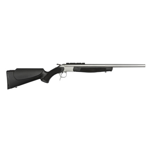 CVA Scout V2 Compact 243 Winchester, 20" Threaded Barrel, Black Synthetic Stock, Stainless Steel Rec, 1rd