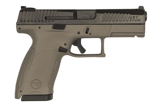 CZ P-10 C HGA 9MM 4 IN BBL FDE FRAME REVERSABLE MAG CATCH 2/15 RD MAG 89532