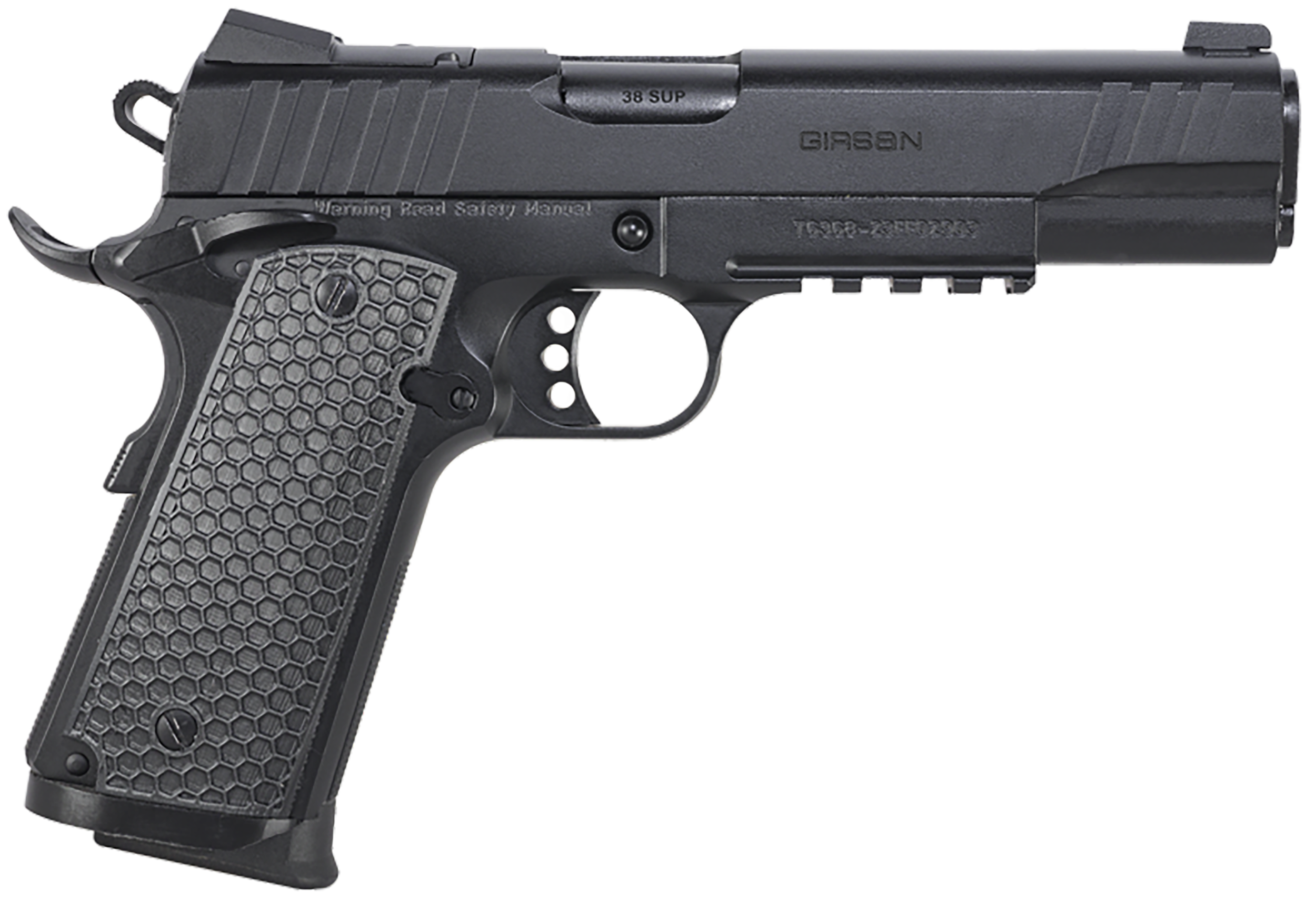 EAA MC1911 S Influencer Optic Ready Pistol 391049, 38 Super, 5in, Black Polymer Grips, Black Finish, 9 Rds
