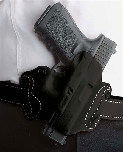 DESANTIS MINI SLIDE HOLSTER OWB RH LEATHER FN 503 BLACK 086BA3QZ0