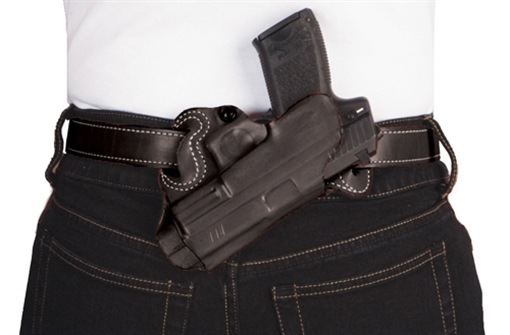 DESANTIS SMALL OF BACK HOLSTER BLACK LEATHER RH GLOCK 20 21 21SF 29 30 37 067BAN7Z0