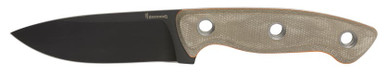 Browning Desolation Small Fixed Blade - 3.75" 440C Drop Point Blade, Natural Micarta Handles w/ Orange Liners, Kydex Sheath