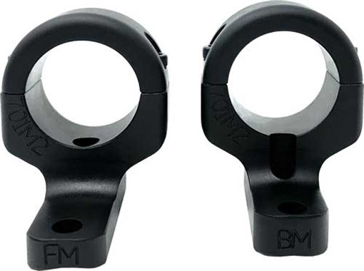 DNZ Hunt Masters 2-Piece Scope Mount (2 Screws) - Howa 1500 Mossberg 100ATR 4x4 Weatherby Vanguard Remington 700 721 722 725 - 1" Medium Black 701M2