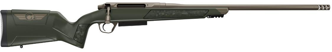 Christensen Arms Evoke Bolt Action Rifle 8011500700, 30-06 Springfield, 22" Threaded, Gray w/ Bronze Hybrid Hunter Stock, 4 Rds