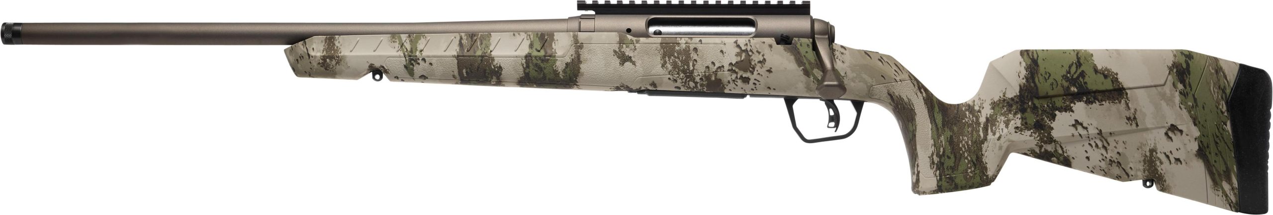 Savage Arms Axis 2 Pro Compact Left Hand Bolt Action Rifle 32390, 6mm ARC, 20" Threaded, Woodland Camo Stock, 4 Rds