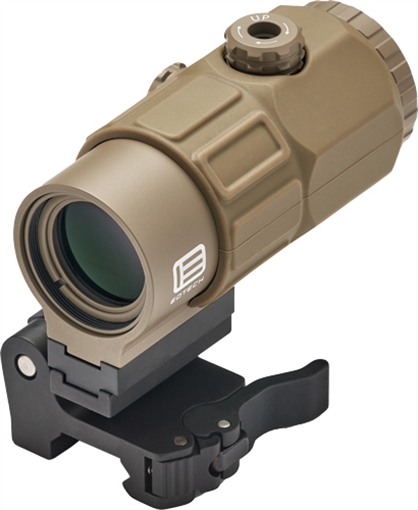 EOTECH G45 Magnifier, 5X, QD Mount, Switch to Side, 34mm, Matte Finish, Tan, Includes Mount G45.STSTAN G45STSTAN