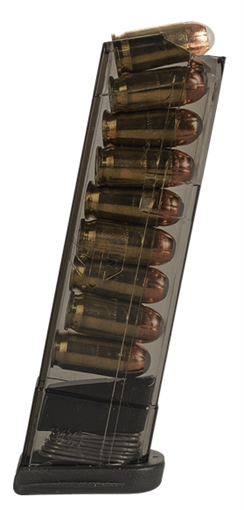 Elite Tactical Systems Group Magazine, 380 ACP, 9 Rounds, Fits Glock 42, Carbon Smoke SMK-GLK-42-9 SMKGLK429