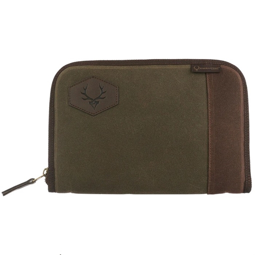 Evolution Outdoor Rawhide Series, Pistol Case, Fits Most Handguns Up to 12", Cotton Duck Canvas Construction, Green 44379-EV