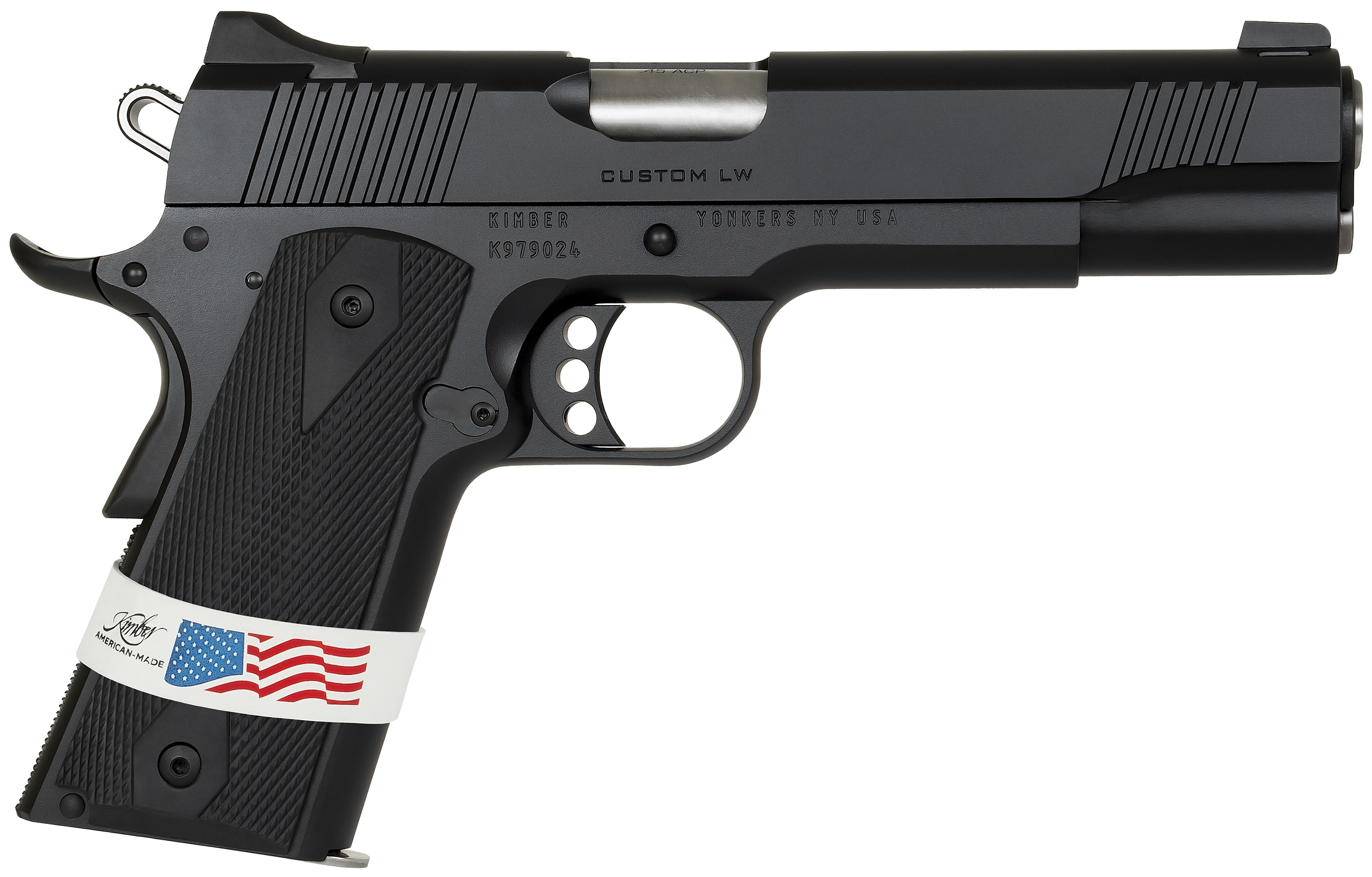Kimber Custom LW Liberty Pistol 3000500, 45 ACP, 5in, ANKA Grips, KimPro Black Finish, 7 Rds