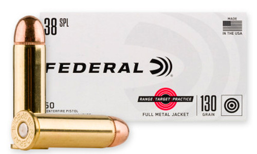 Federal RTP .38 Special, 130 Gr, FMJ, 50rd Box