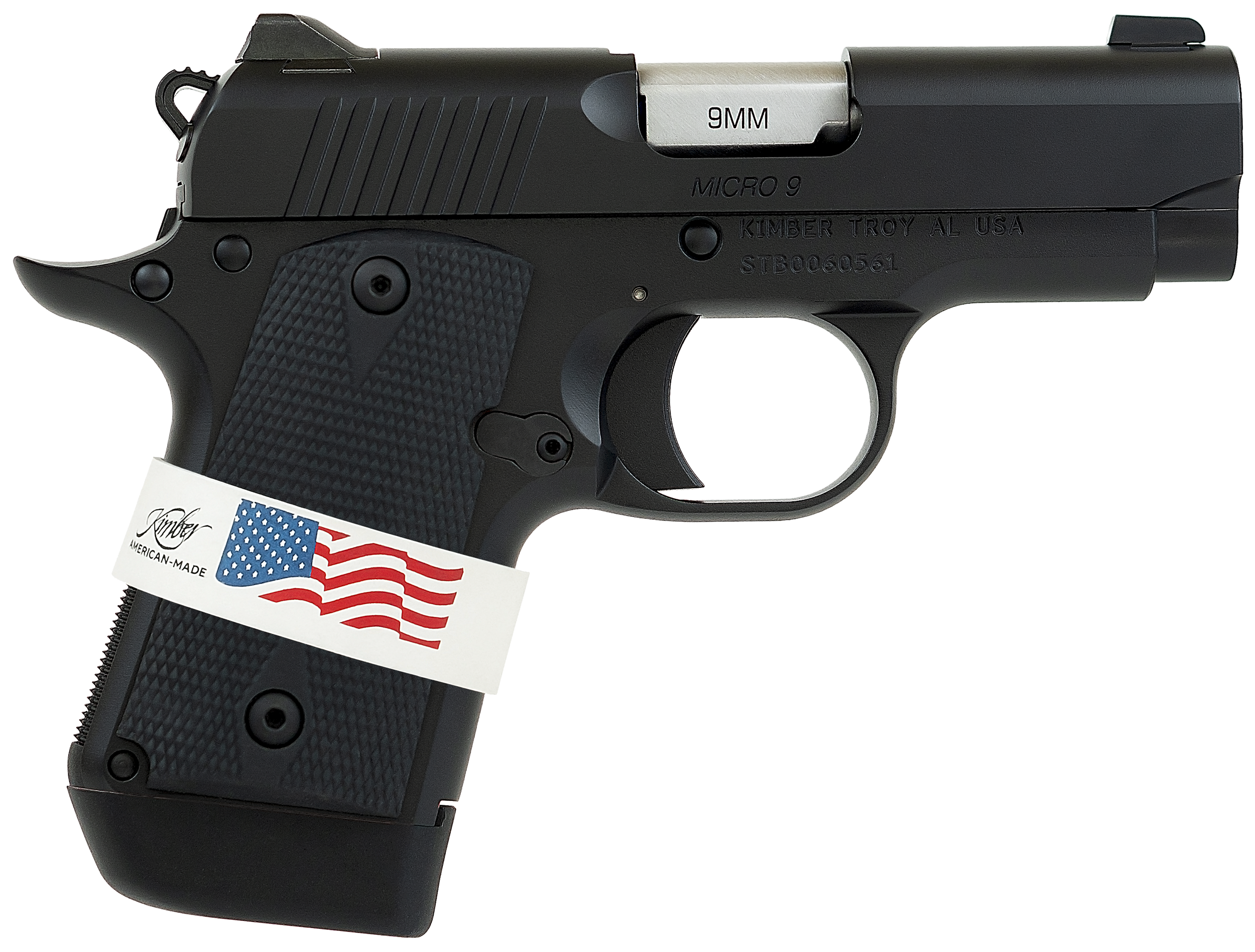 Kimber Micro 9 Liberty Pistol 3300244, 9mm Luger, 3.15in, Ivory G-10, Kimpro II Black Finish, 7 Rds