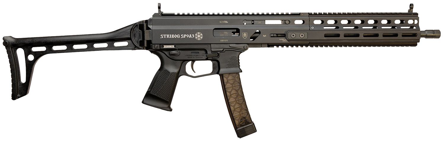 Grand Power SP9A3 Stribog Rifle 810091157978, 9mm Luger, 16", Side Folding Stock, 30 Rds