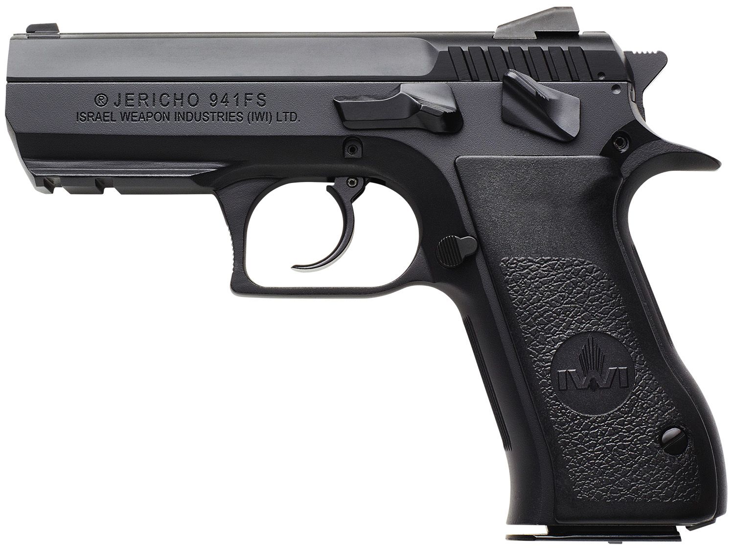 Israeli Weapon Industries Jericho 941 Pistol J941FS9ORP, 9mm Luger, 3.80in, Black Textured Grips, 16 Rds