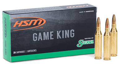 HSM Ammo 6.5 Grendel 120 gr Sierra Game King Pro Hunter - 20 Rounds per Box