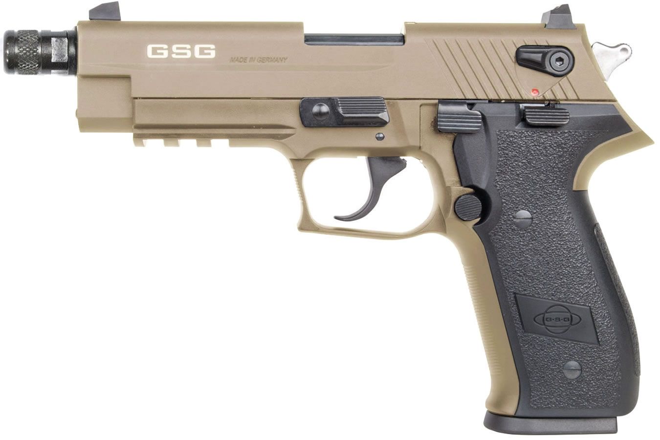ATI GSG Firefly .22LR 4.9″ Threaded Barrel Flat Dark Earth Semi-Automatic Pistol #GERG2210TFFT