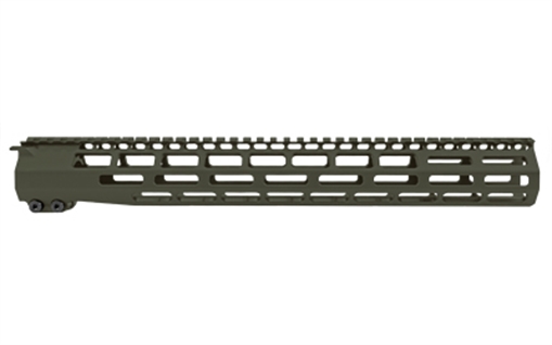 Grey Ghost Precision Handguard, MLOK, 15", Anodized Finish, Olive Drab Green, Fits AR-15 GGP55615HGOD