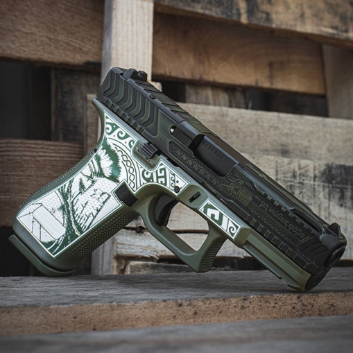 GLOCK 17 G17 GEN 5 RMR CUT HGA 9MM 4.49 IN BBL FS 5LB BFG 3 17RD MAG SPARTAN LASER AND SLIDE CUTS GLOGPA175S203BFGSPART