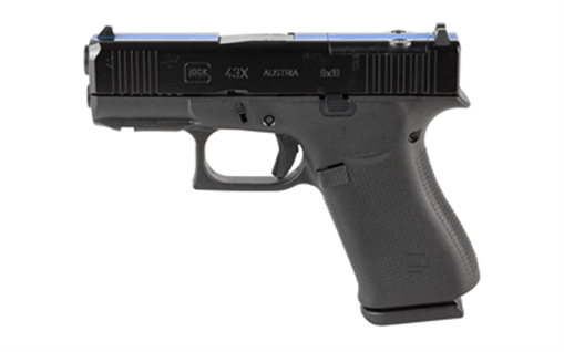 GLOCK 43X 9MM 10 MOS FS THIN BLUE LN UX4350204FRMOSTBLHOL