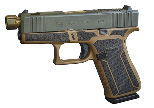 GLOCK SHARK COAST TACTICAL 43X MOS 9MM HLT GOLD PX4350201HLTGB