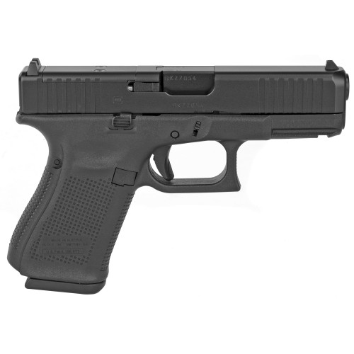 Glock 19 Gen 5 9mm, 4.02" Barrel, Black, MOS Cut, 10rd