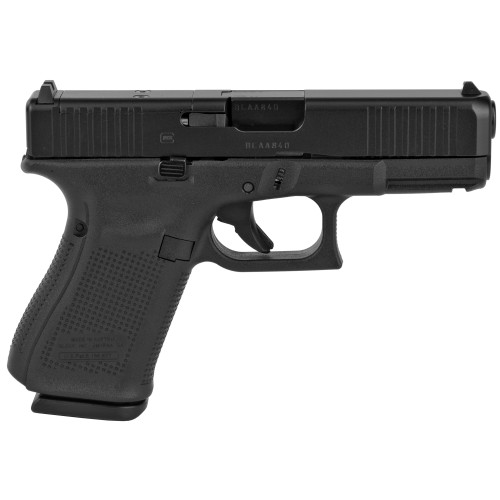 Glock 19 Gen 5 MOS Compact 9mm, 4" Barrel, Black, Fixed Sights, 15rd (Pre CA Ban Model)