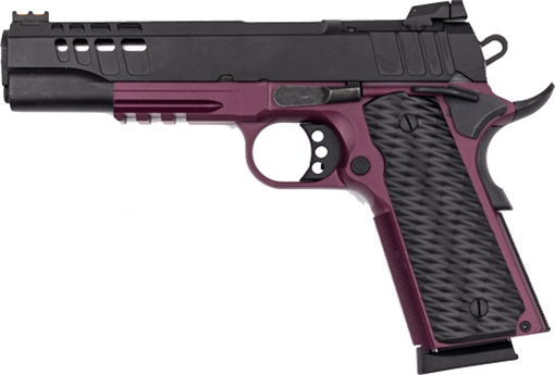 GREAT LAKES FIREARMS 1911 HGA 45ACP 5 IN BBL RMSC OPTIC CUT PORTED SLIDE BLACK CHERRY/SS GL191145FSSCHY