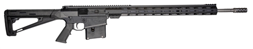 Great Lakes Firearms AR-10 270 Win 5+1 24", Black, 20" M-Lok Handguard Fixed Hogue OverMolded Stock, A2 Grip, Muzzle Brake GL10LA270SSBLK