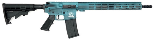 GREAT LAKES FIREARMS GL-15 RIA 223 WYLDE 16IN BBL ORC BATTLEWORN TEAL/NITRIDE 30RD MAG GL15223 B-TEA GL15223BTEA