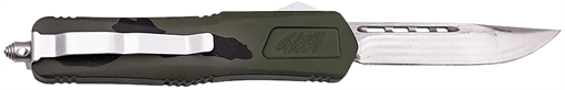 Great Lakes Firearms GLKMDSMTPGRN GLFA Medium 3.50" OTF Plain Steel Blade, Pursuit Green Camo Aluminum Handle GLKMDSMTPGRN 638457794564