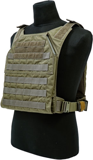 Grey Ghost Gear Minimalist Plate Carrier, Body Armor Carrier, Designed to Carry 10" X 12" Hard Plates or Large ESAPI Plates, Constructed from Mil-Spec Materials to Stand Up to Hard Use, the Inside Faces of the Carrier are Lined with Air Mesh for Comfort an