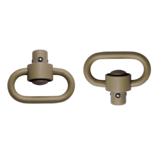 GROVTEC HD PUSH BUTTON SWIVELS CERAKOTE DESERT SND 1 1/4" 2PK GTSW252