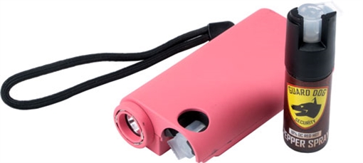 GUARD DOG OLYMPIAN 3-IN-1 PINK STUN GUN/LIGHT/PEPPER SPRAY SGPSTL-GDOPK