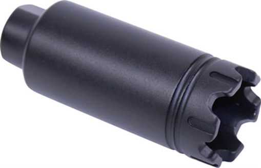 GUNTEC AR15 SLIM FLASH CAN TRIDENT W/ GLASS BREAKER BLACK CONE-FH-S-C