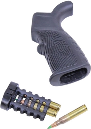 GUNTEC USA AR15 T37 PISTOL GRIP RUBBER OVERMOLD BLACK ARGRIP-T37
