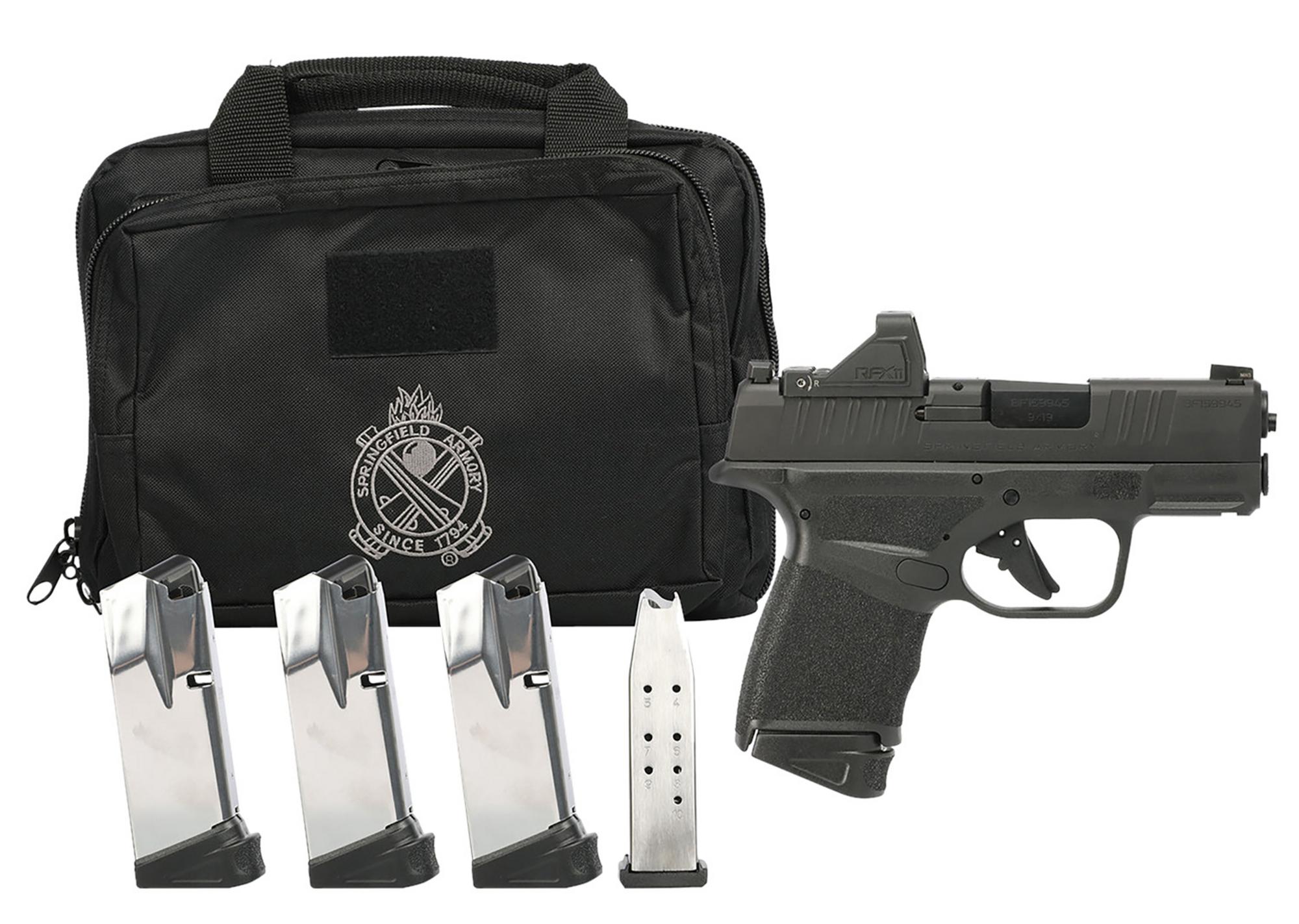 Springfield Hellcat OSP Gear Up Pistol HC9319BOSPCAP, 9mm, 3", w/ Viridian RFX-11 Green Dot, Black Finish, 10 Rds *CA Compliant*