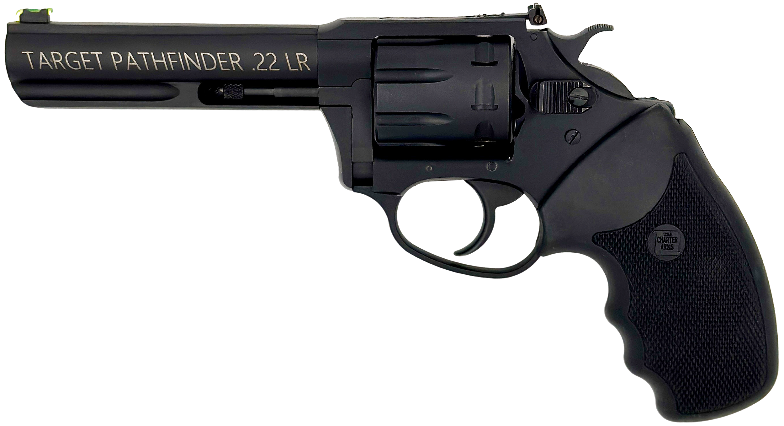 Charter Pathfinder Target Lite Revolver 12242, 22 LR, 4.20in, Black Rubber, 8 Rds