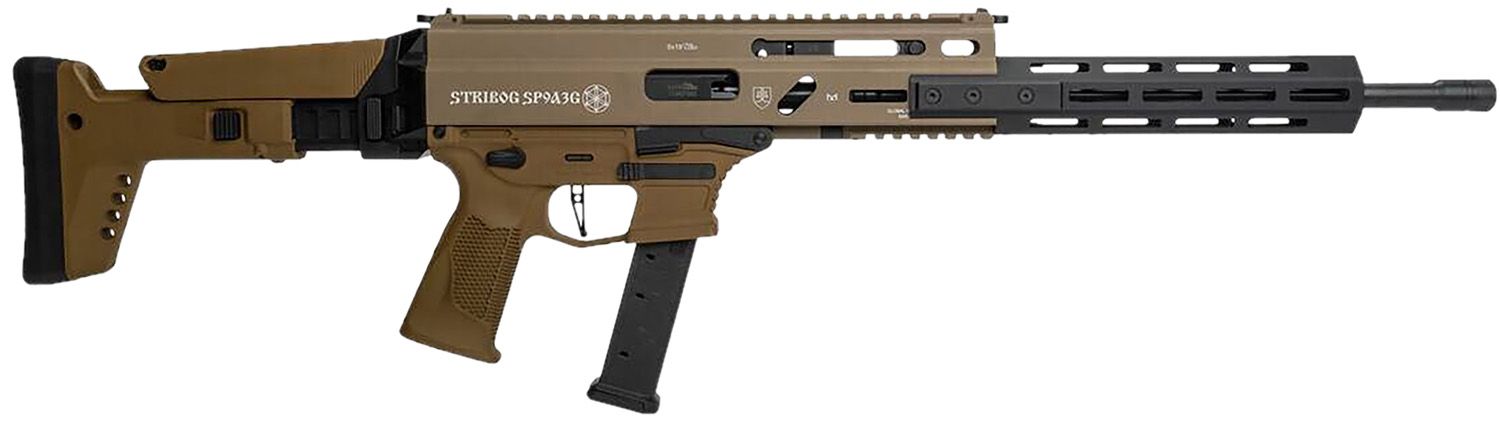 Grand Power SP9A3G Enhanced Stribog Rifle 810091156483, 9mm Luger, 16", Polymer Stock, 27 Rds