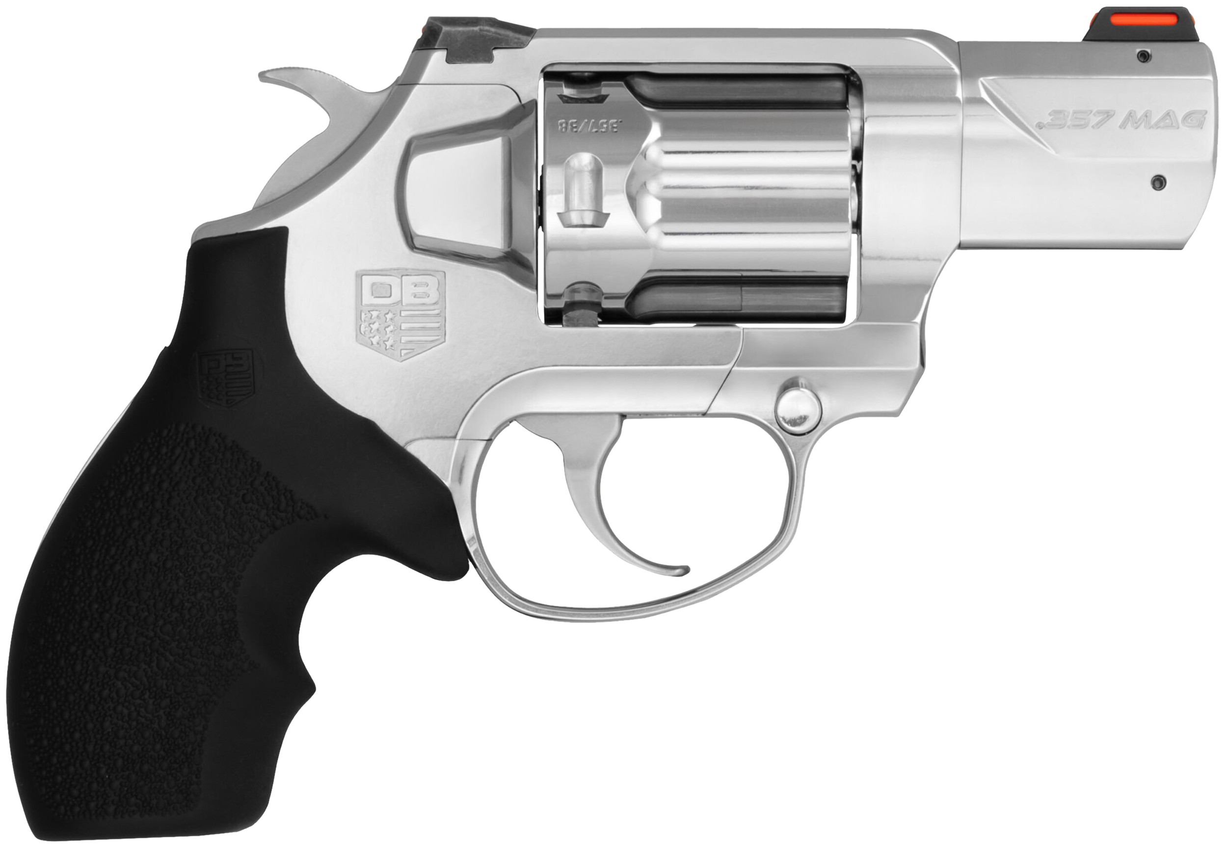 Diamondback SDR Revolver DB0700S701, 357 Mag, 2", Black Rubber Grips, Stainless Steel Finish, 6rd