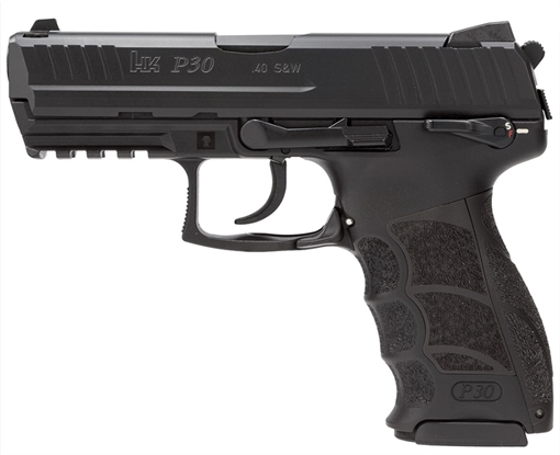 H&K P30S V3 Handgun .40 S&W 10rd Magazines (2) 3.85" Barrel Black 81000129